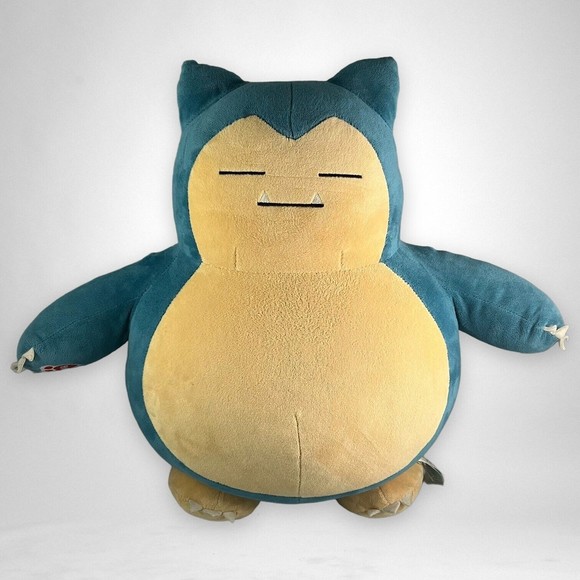 SOLD - BAB Build A Bear Snorlax Pokémon Soft Jumbo Plush Teddy Rare 16” + Sound - Picture 1 of 8